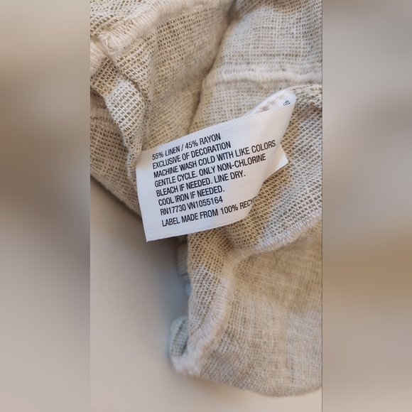 Merona Size XS Tie Neck Boho Tunic Tops/Blouses - Picture 4 of 7